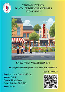 YALOVA UNIVERSITY SCHOOL OF FOREIGN LANGUAGES EXCA EVENTS-3